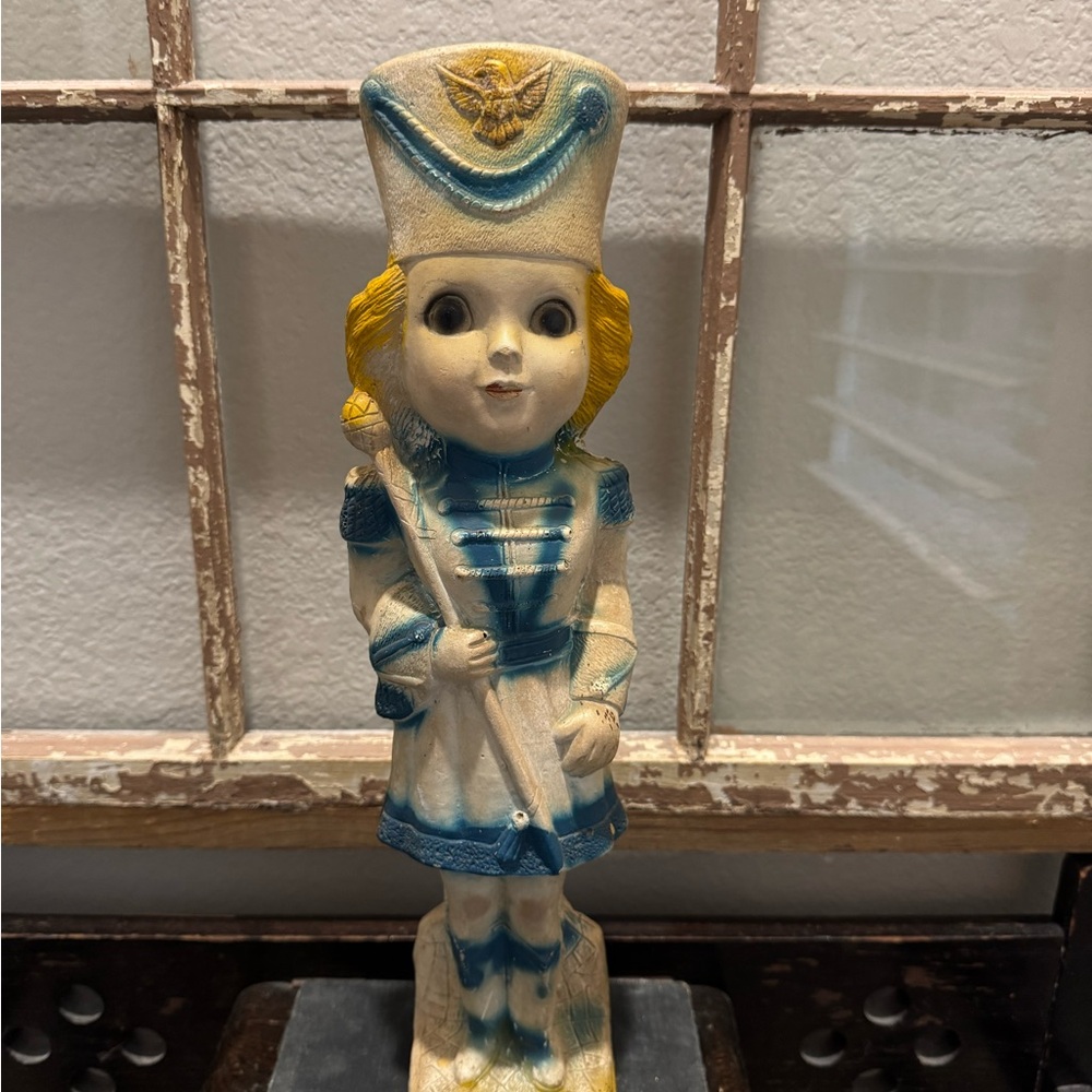 Vintage Chalk-ware Majorette Figurine